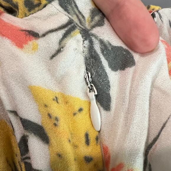 Free People x REVOLVE Part Time Lover Mini Floral Dress in Lily Combo Size 6 - Picture 8 of 10